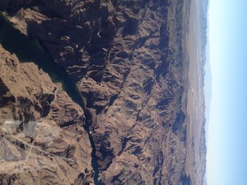 High angle view of beach