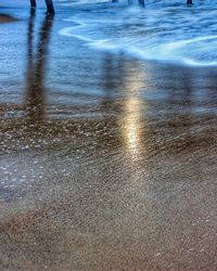 Low section of people on beach