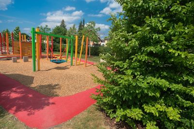 View of playground against sky