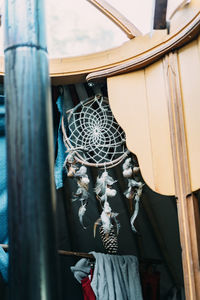 Low section of woman standing against blurred background
