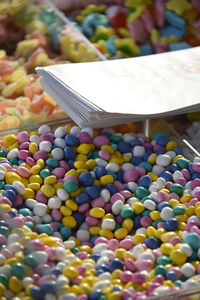 Close-up of multi colored candies