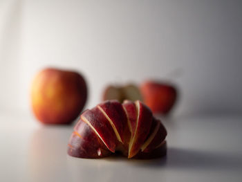 Close-up of orange fruit on table