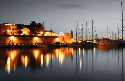 Reflection of buildings in water