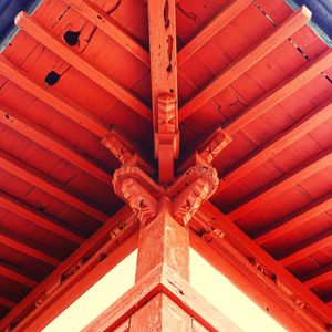 Low angle view of ceiling