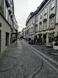 Street amidst buildings in town