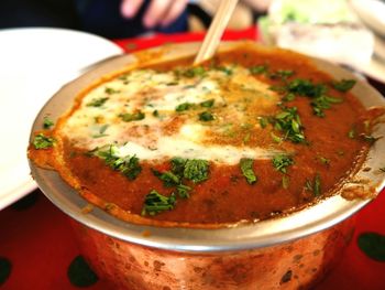 Close-up of indian food