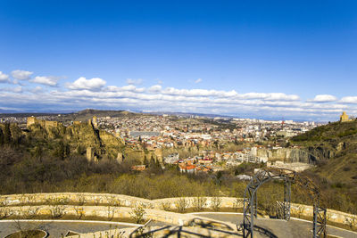 Old town and landmarks, historical buildings in tbilisi. tbilisi cityscape and view 