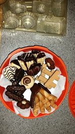 Close up of objects on wall