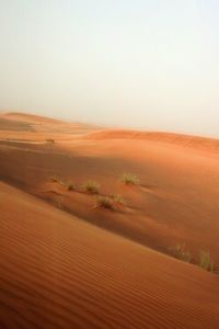 Scenic view of desert against sky