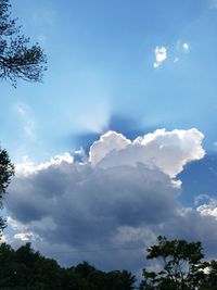 Low angle view of cloudy sky