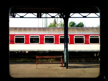 Train on railroad track