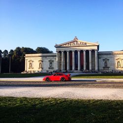 View of historical building against clear sky