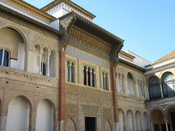 Low angle view of historic building