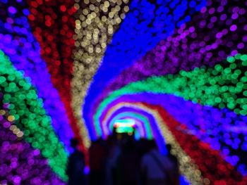 Close-up of blue lights