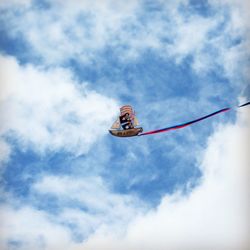 Low angle view of cloudy sky