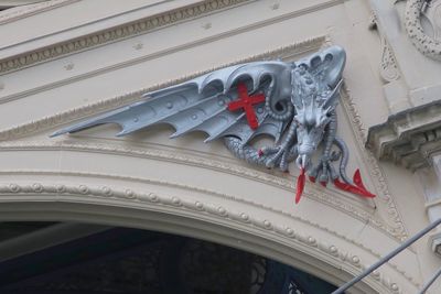 Low angle view of sculpture