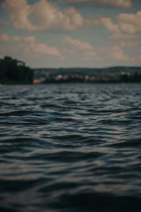 Surface level of sea against sky