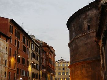Low angle view of buildings against sky