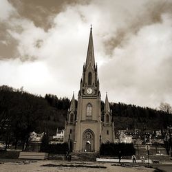 View of church against cloudy sky