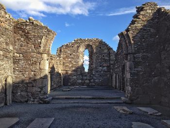 Low angle view of historical building