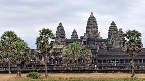 View of temple building against sky