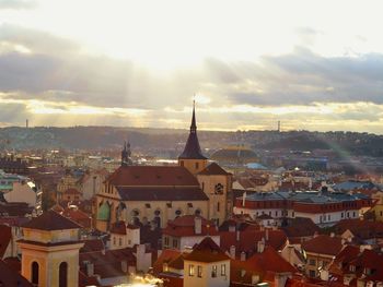 Cityscape at sunset