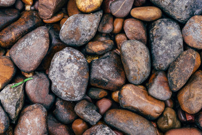 Full frame shot of pebbles