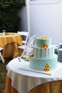 Cake on table