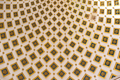 Full frame shot of patterned ceiling