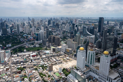 View the cityscape of bangkok in thailand southeast asia