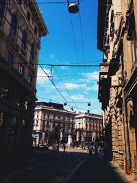 City street against sky