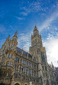 Low angle view of historical building against sky