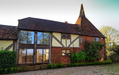 Exterior of old building against sky