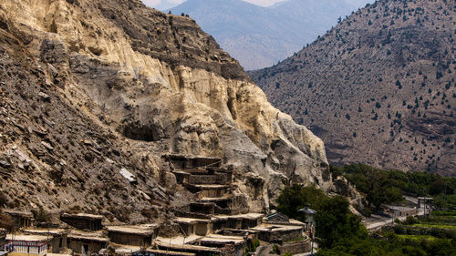 View of rock formations