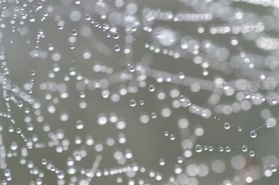 Full frame shot of wet glass