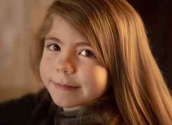 Close-up portrait of a girl