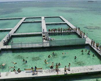 Group of people in water