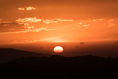 Scenic view of sky during sunset