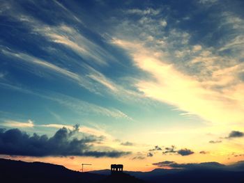 Low angle view of dramatic sky