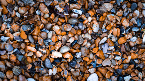 Full frame shot of pebbles