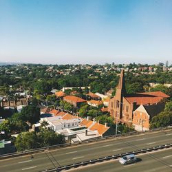 View of buildings in city