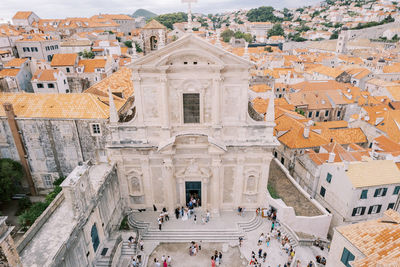 View of church