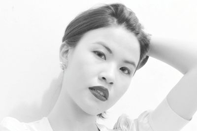 Portrait of young woman