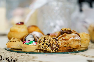 Close-up of dessert in plate