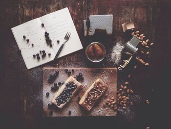 Close-up of food on table