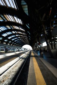 Train at railroad station