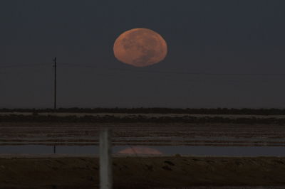 Scenic view of moon at night