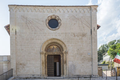 The beautidul church of saint vito in l'aquila