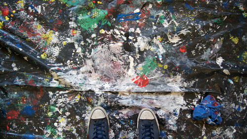 Low section of person standing on floor