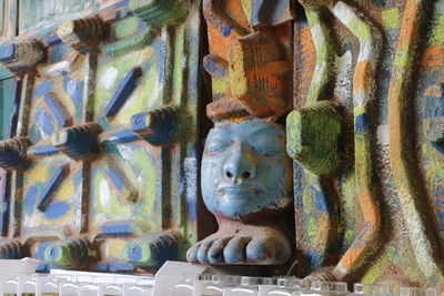 Close-up of statue